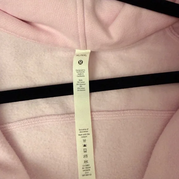 Lululemon Athletica Scuba Light Pink Cropped Sweatshirt - Picture 6 of 6